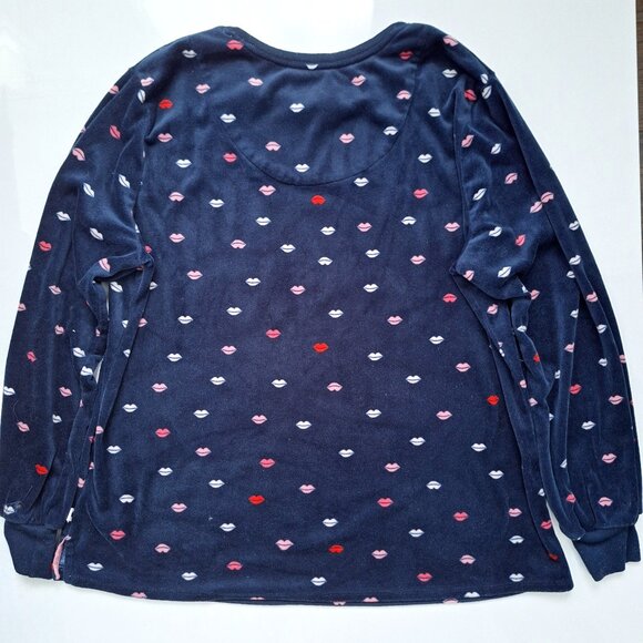 Kate Spade Lips Fleece Pajamas - Picture 3 of 10